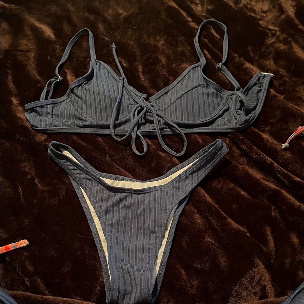 Never Worn Blue Bikini!
